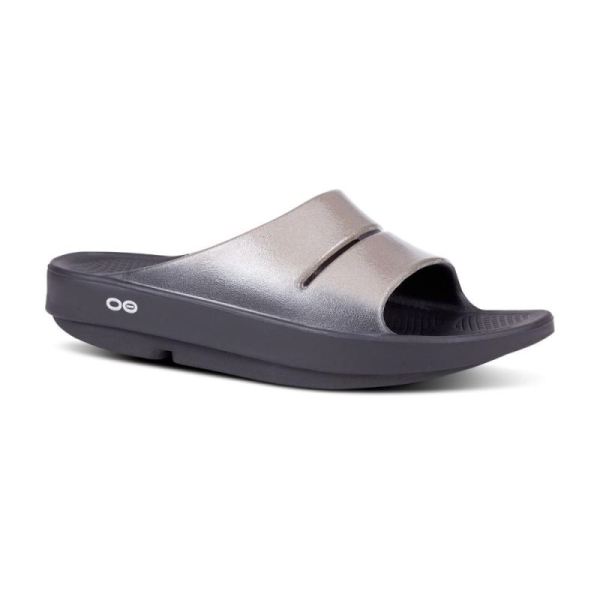 Oofos Shoes Women's OOahh Luxe Slide Sandal - Latte