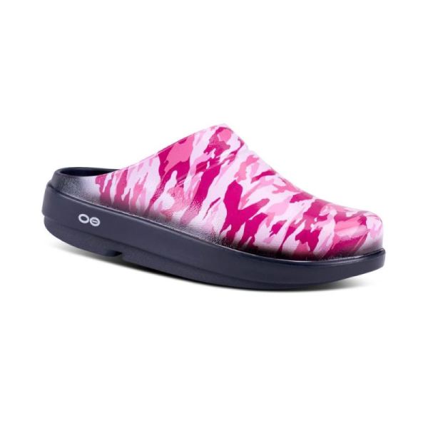 Oofos Shoes Women's OOcloog Limited Edition Clog - Project Pink Camo