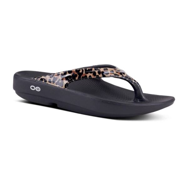 Oofos Shoes Women's OOlala Limited Sandal - Leopard