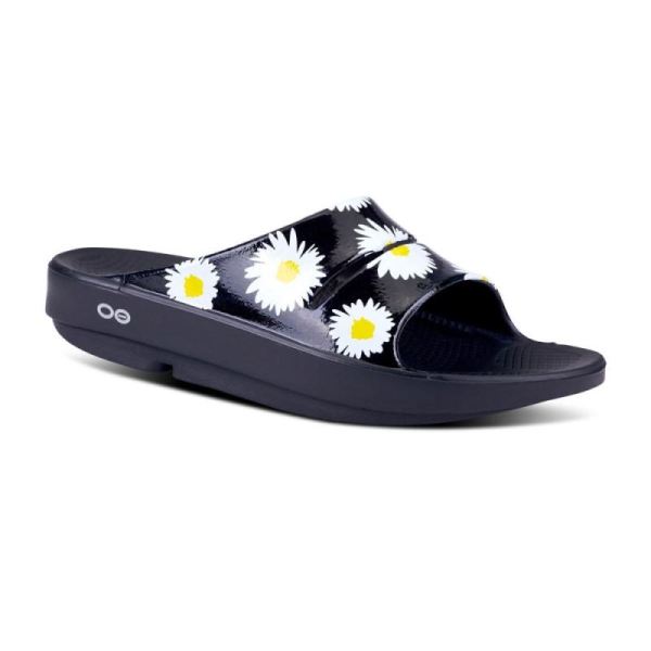Oofos Shoes Women's OOahh Luxe Slide Sandal - Daisy