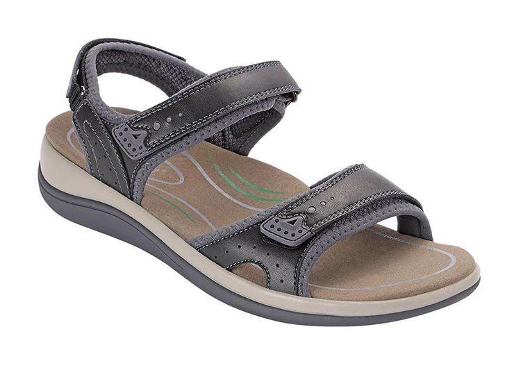 Orthofeet | Women's Malibu Two Way Strap - Black