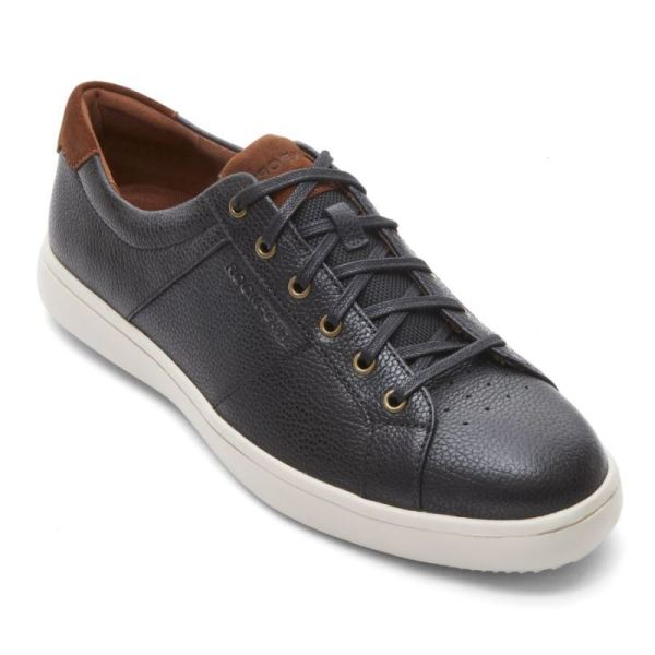 ROCKPORT MEN'S JARVIS LACE-TO-TOE SNEAKER-BLACK - Click Image to Close