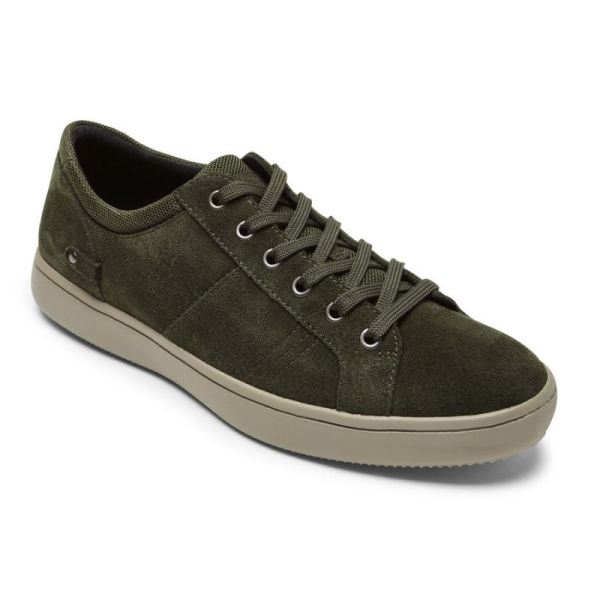 ROCKPORT MEN'S COLLE TIE SNEAKER-OLIVE SUEDE