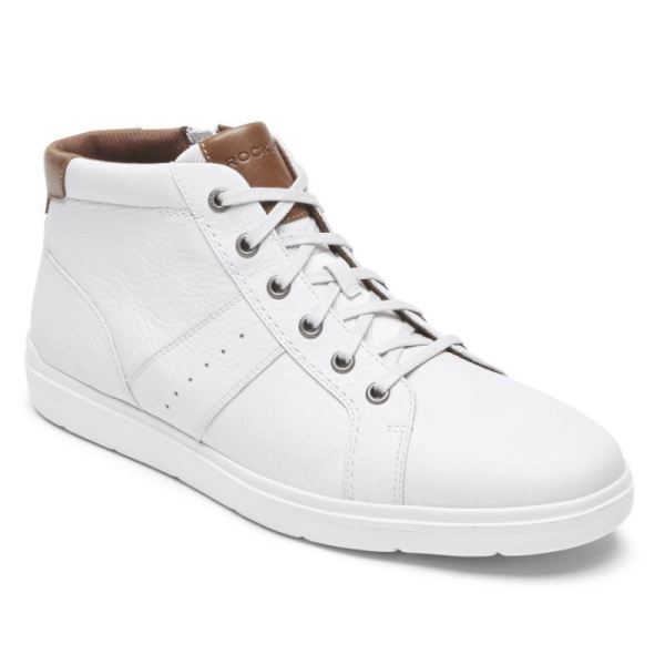 ROCKPORT MEN'S TOTAL MOTION LITE ZIP SNEAKER-WHITE