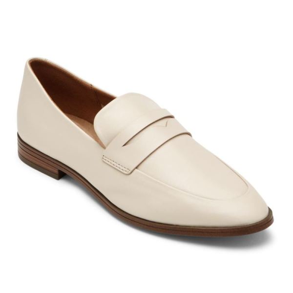 ROCKPORT WOMEN'S PERPETUA CLASSIC PENNY LOAFER-VANILLA - Click Image to Close