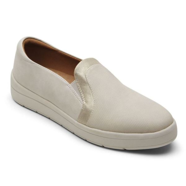 ROCKPORT WOMEN'S TRUFLEX NAVYA SLIP-ON-VANILLA/HUMUS - Click Image to Close