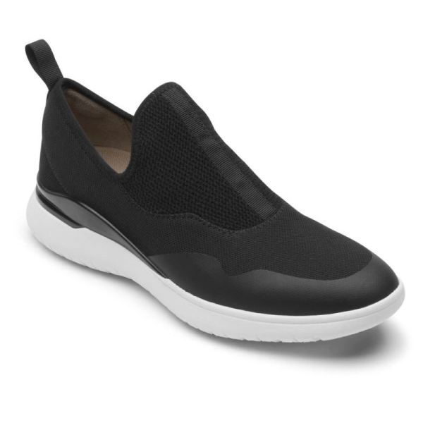 ROCKPORT WOMEN'S TOTAL MOTION SPORT MESH SLIP-ON-BLACK ECO