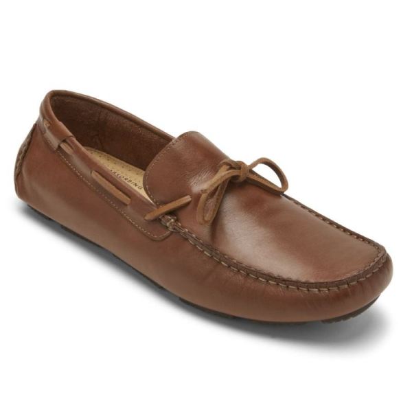 ROCKPORT MEN'S RHYDER TIE LOAFER-MAHOGANY