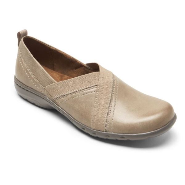 ROCKPORT WOMEN'S COBB HILL PENFIELD SLIP-ON-STONE