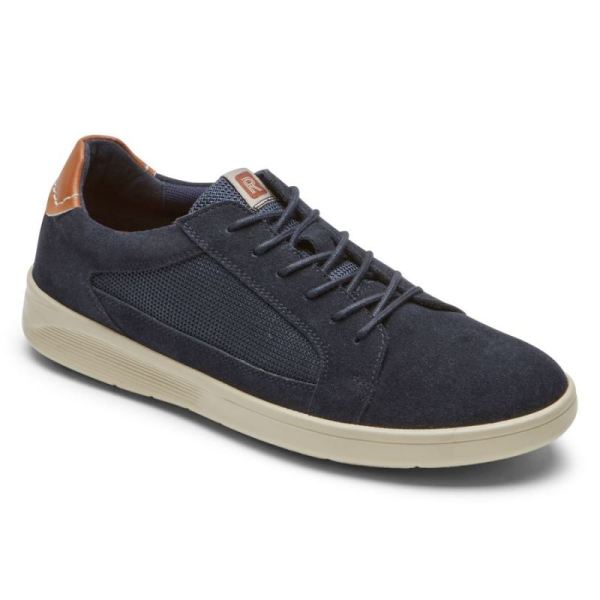 ROCKPORT MEN'S CALDWELL CUPSOLE SNEAKER-NEW DRESS BLUES SUEDE/MESH