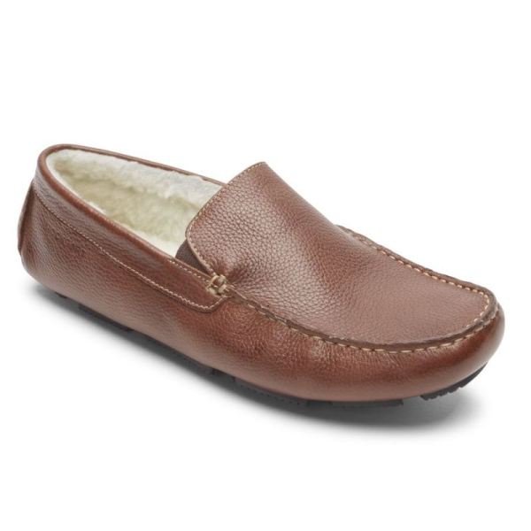 ROCKPORT MEN'S RHYDER SLIPPER-MAHOGANY - Click Image to Close