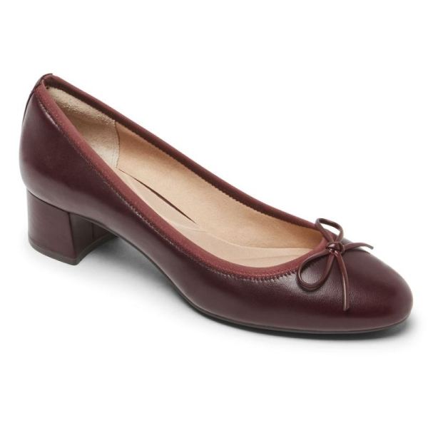 ROCKPORT WOMEN'S TOTAL MOTION SYDNEY BOW PUMP-OXBLOOD - Click Image to Close