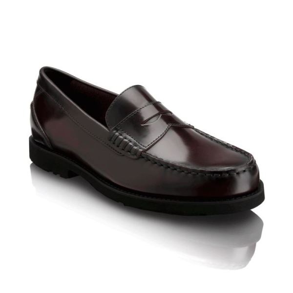 ROCKPORT MEN'S SHAKESPEARE CIRCLE LOAFER-BURGUNDY