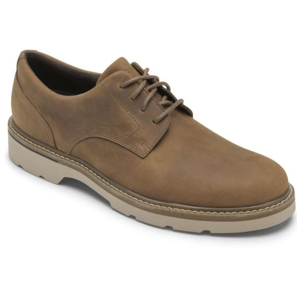 ROCKPORT MEN'S CHARLEE WATERPROOF PLAIN TOE OXFORD-SPICE - Click Image to Close