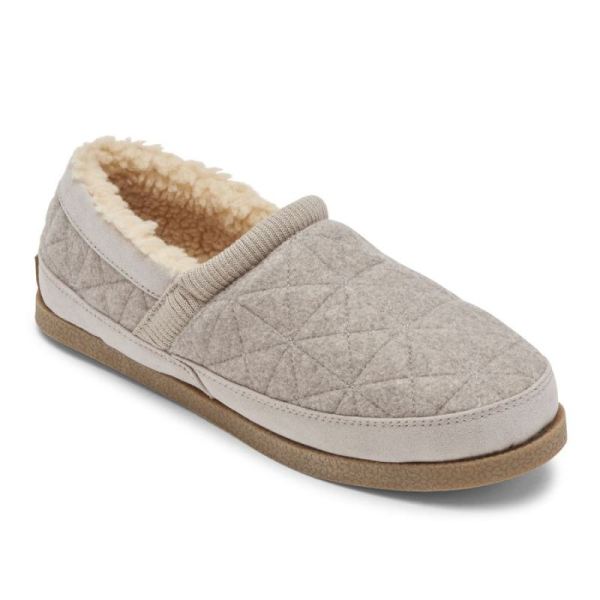 ROCKPORT WOMEN'S TRUTECH VEDA MOC SLIPPER-TAUPE GREY - Click Image to Close