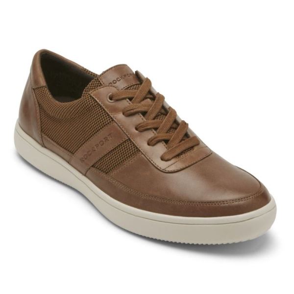 ROCKPORT MEN'S COLLE UBAL SNEAKER-TAN LEATHER