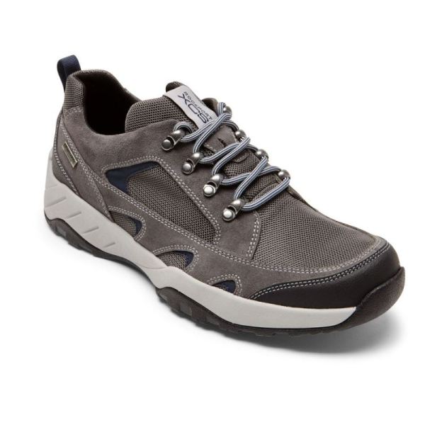 ROCKPORT MEN'S XCS SPRUCE PEAK TREKKER-WATERPROOF-STEEL GREY SDE/MESH