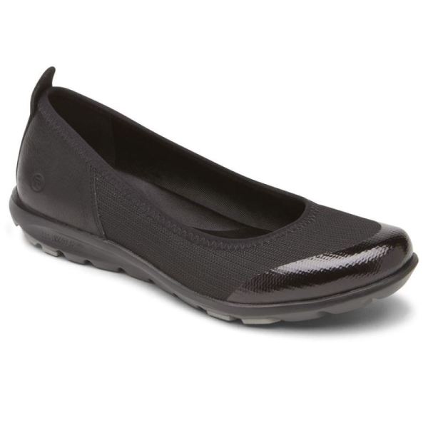 ROCKPORT WOMEN'S TRUWALKZERO SLIP-ON-BLACK