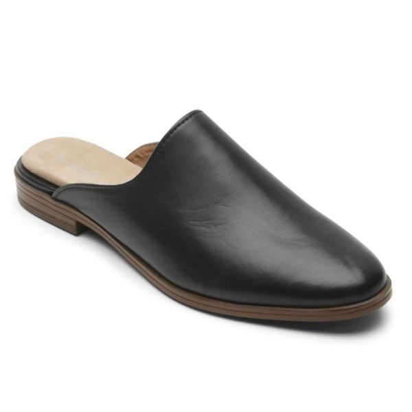 ROCKPORT WOMEN'S PERPETUA MULE-BLACK - Click Image to Close