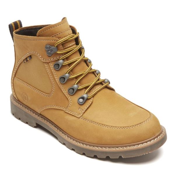 ROCKPORT MEN'S STRICKLAND CHUKKA BOOT-WATERPROOF-WHEAT NUBUCK