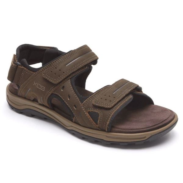 ROCKPORT MEN'S XCS TRAIL TECHNIQUE ADJUSTABLE SANDAL-BROWN