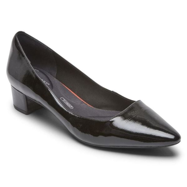 ROCKPORT WOMEN'S TOTAL MOTION GRACIE HEEL-BLACK PATENT - Click Image to Close