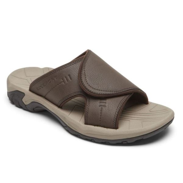 ROCKPORT MEN'S BYRON SLIDE SANDAL-Java - Click Image to Close