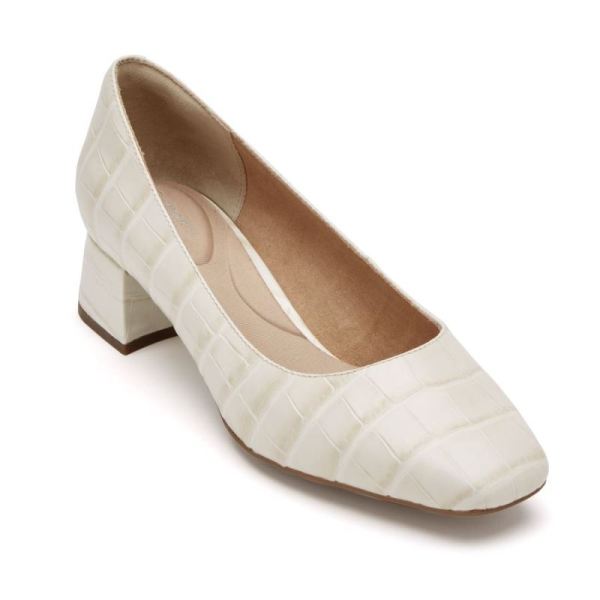 ROCKPORT WOMEN'S TOTAL MOTION ESMA HEEL-OFF-WHITE