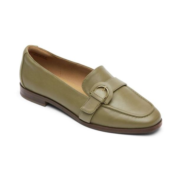 ROCKPORT WOMEN'S SUSANA BUCKLE LOAFER-FOREST - Click Image to Close