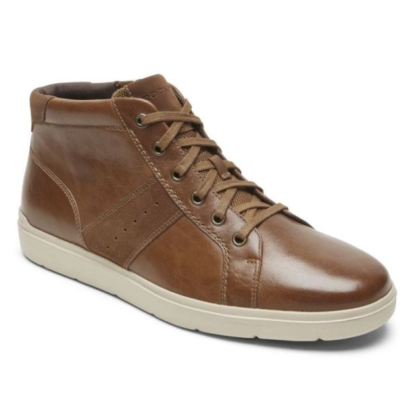 ROCKPORT MEN'S TOTAL MOTION LITE ZIP SNEAKER-TAN