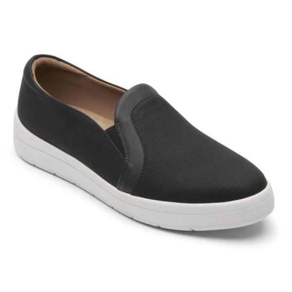 ROCKPORT WOMEN'S TRUFLEX NAVYA SLIP-ON-BLACK