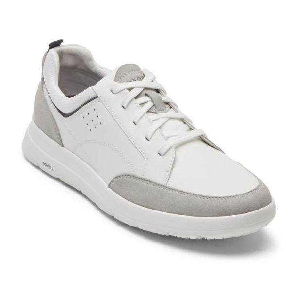 ROCKPORT MEN'S TRUFLEX CAYDEN SNEAKER-WHITE LEATHER/VAPOR - Click Image to Close