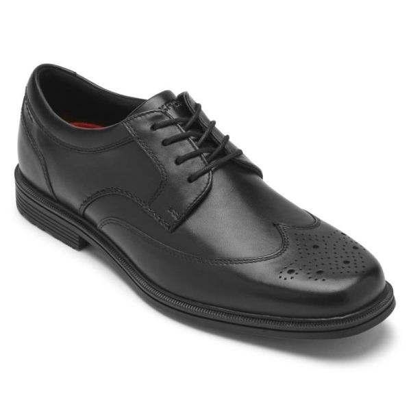 ROCKPORT MEN'S TAYLOR WATERPROOF WINGTIP-Black