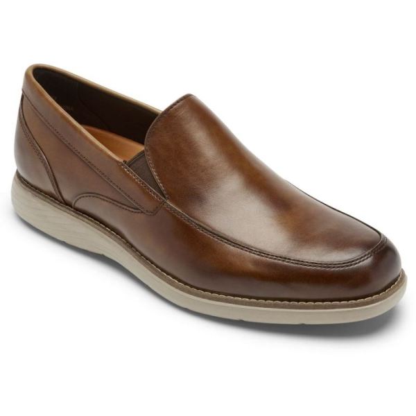 ROCKPORT MEN'S GARETT VENETIAN LOAFER-COGNAC GRADIENT - Click Image to Close