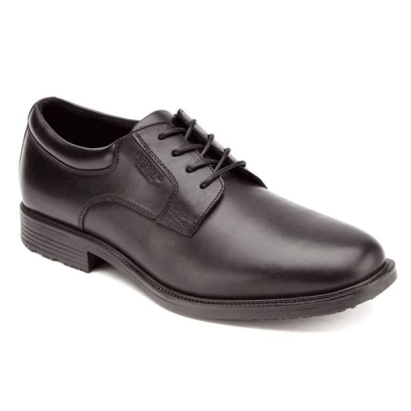 ROCKPORT ESSENTIAL DETAILS WATERPROOF PLAIN TOE-BLACK