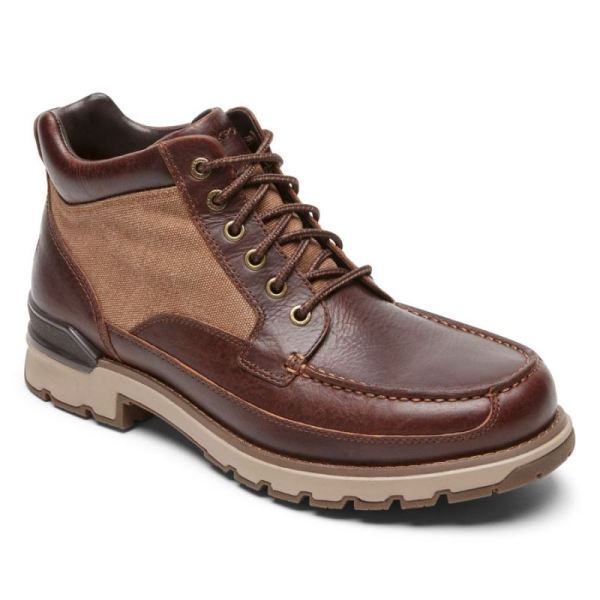 ROCKPORT MEN'S TOTAL MOTION TREK KEOTA BOOT-WATERPROOF-TAN