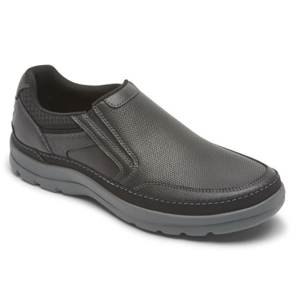 ROCKPORT MEN'S GET YOUR KICKS MUDGUARD SLIP-ON-BLACK - Click Image to Close