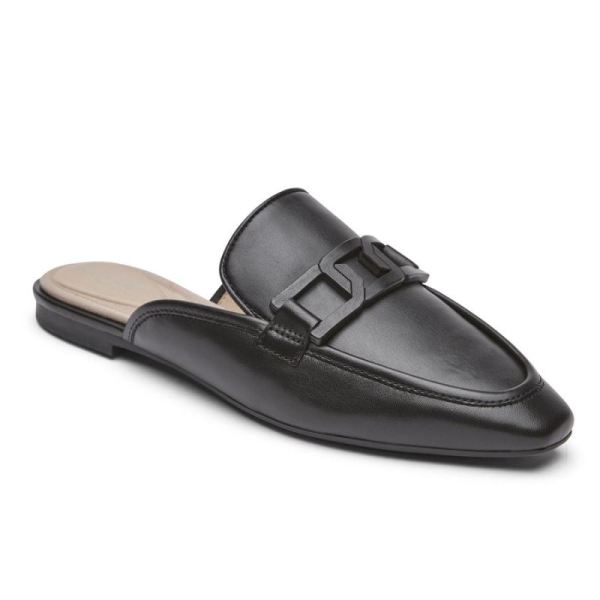 ROCKPORT WOMEN'S TOTAL MOTION LAYLANI SLIDE LOAFER-BLACK