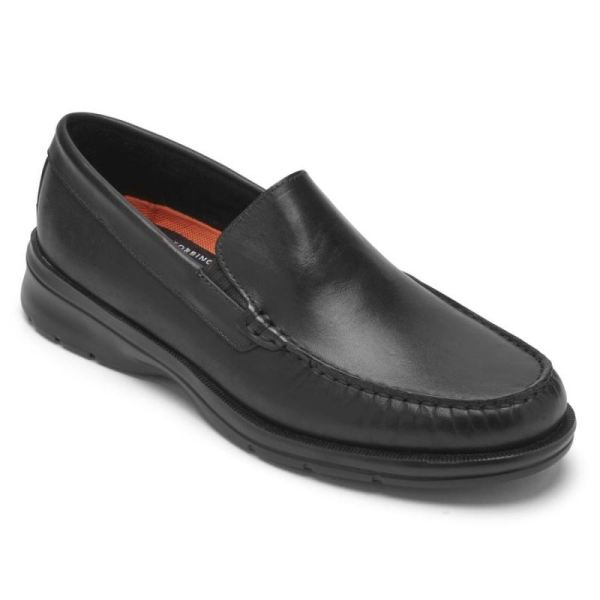 ROCKPORT MEN'S PALMER VENETIAN LOAFER-BLACK