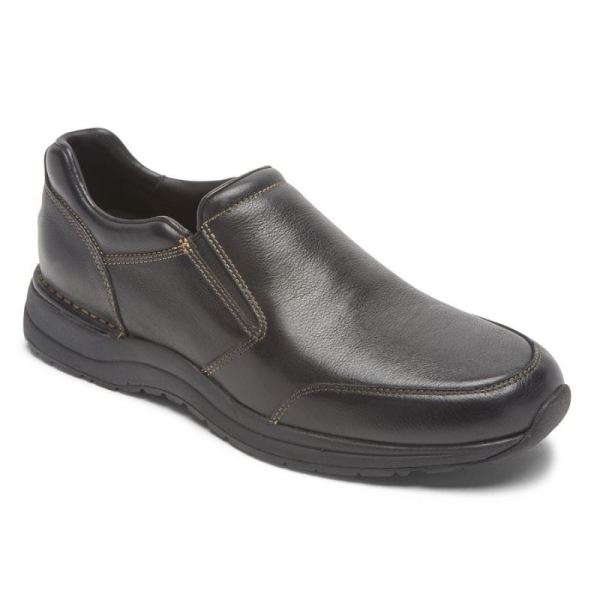 ROCKPORT MEN'S EDGE HILL 2 DOUBLE GORE SLIP-ON-BLACK - Click Image to Close