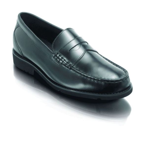 ROCKPORT MEN'S SHAKESPEARE CIRCLE LOAFER-BLACK - Click Image to Close