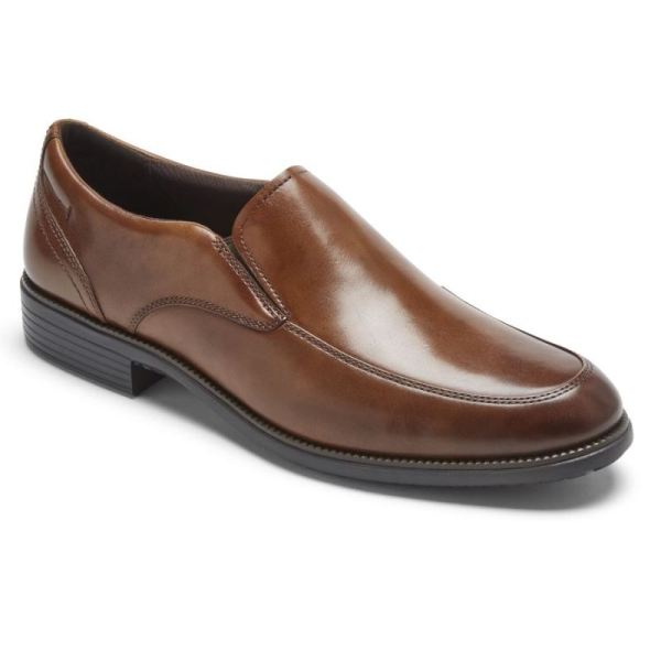 ROCKPORT MEN'S TOTAL MOTION DRESSPORT SLIP-ON-TAN