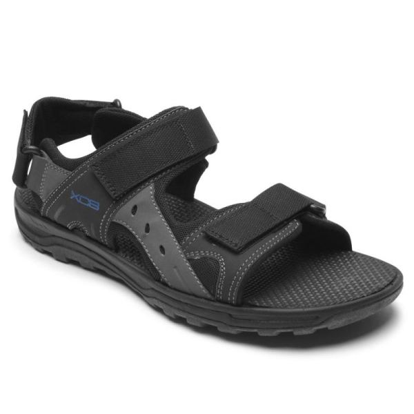 ROCKPORT MEN'S XCS TRAIL TECHNIQUE ADJUSTABLE SANDAL-BLACK MULTI - Click Image to Close