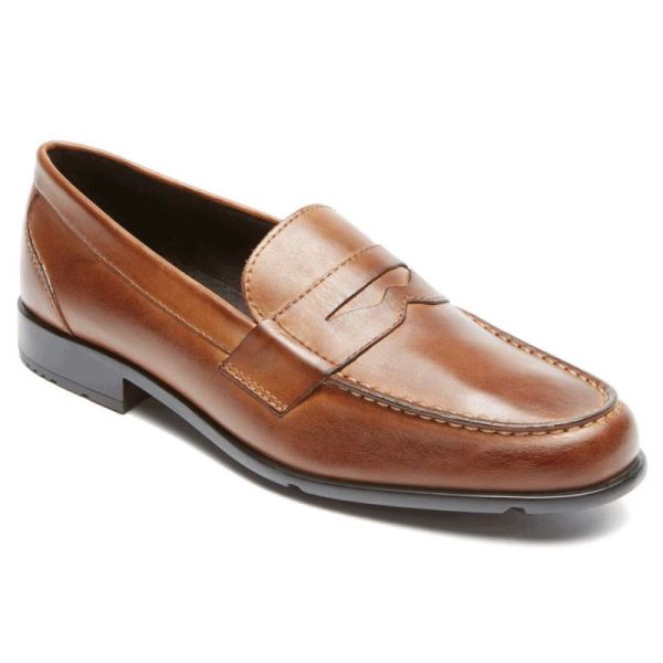 ROCKPORT MEN'S CLASSIC PENNY LOAFER-COGNAC - Click Image to Close