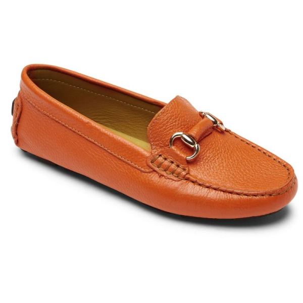 ROCKPORT WOMEN'S BAYVIEW BIT KEEPER LOAFER-ORANGE