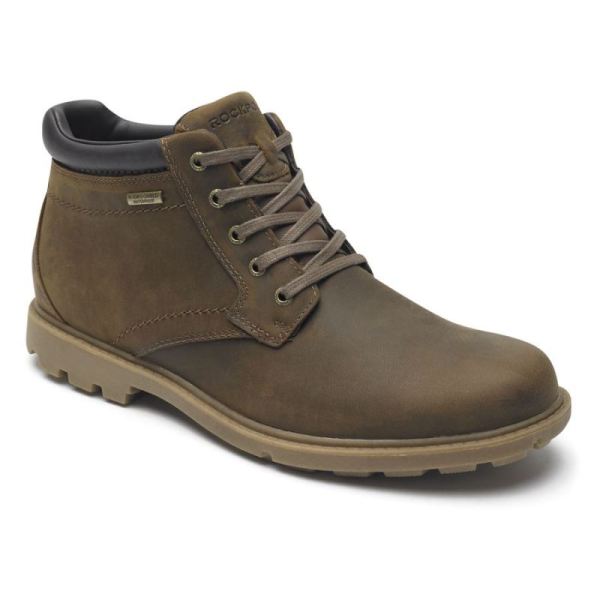 ROCKPORT RUGGED BUCKS WATERPROOF BOOT-BOSTON TAN