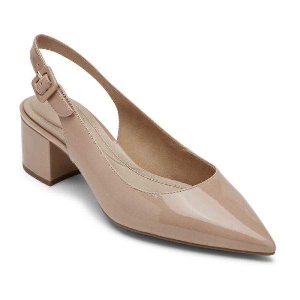 ROCKPORT WOMEN'S TOTAL MOTION NOELLE SLINGBACK HEEL-AU NATUREL - Click Image to Close