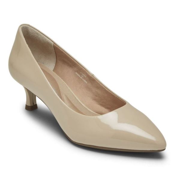 ROCKPORT WOMEN'S TRU365 50MM HEEL-BEIGE PATENT