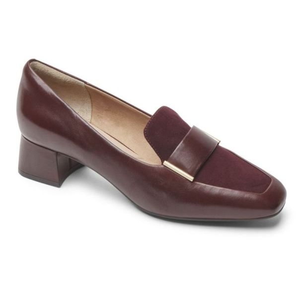 ROCKPORT WOMEN'S TOTAL MOTION ESMA LOAFER-OXBLOOD LEATHER - Click Image to Close