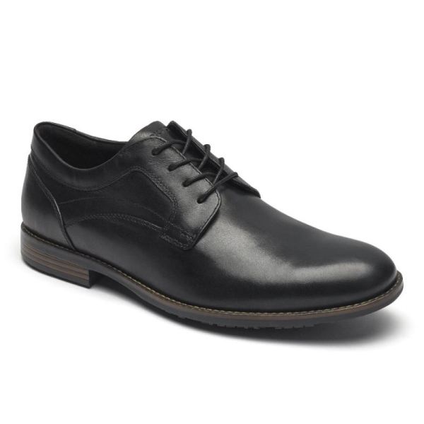 ROCKPORT MEN'S DUSTYN PLAIN TOE OXFORD-BLACK